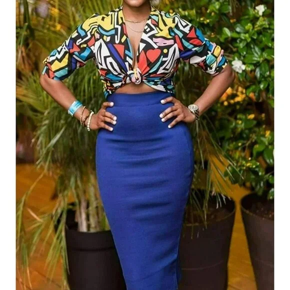 NWT - Big Dart Button - Down / Long Sleeve Blouse (SKU1087) - Picture 4 of 5